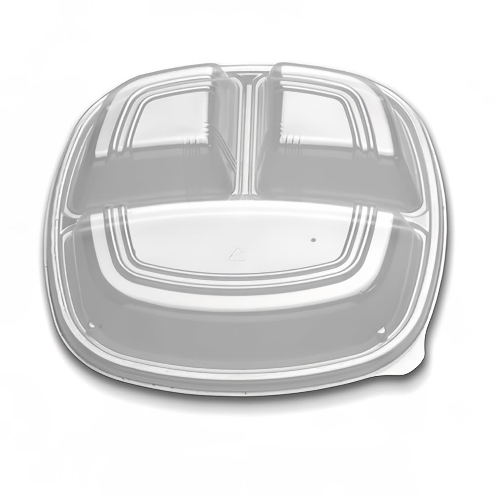 D&W Fine Pack 10" Dome Lid - Polystyrene, Clear (CL213-1093C-1)