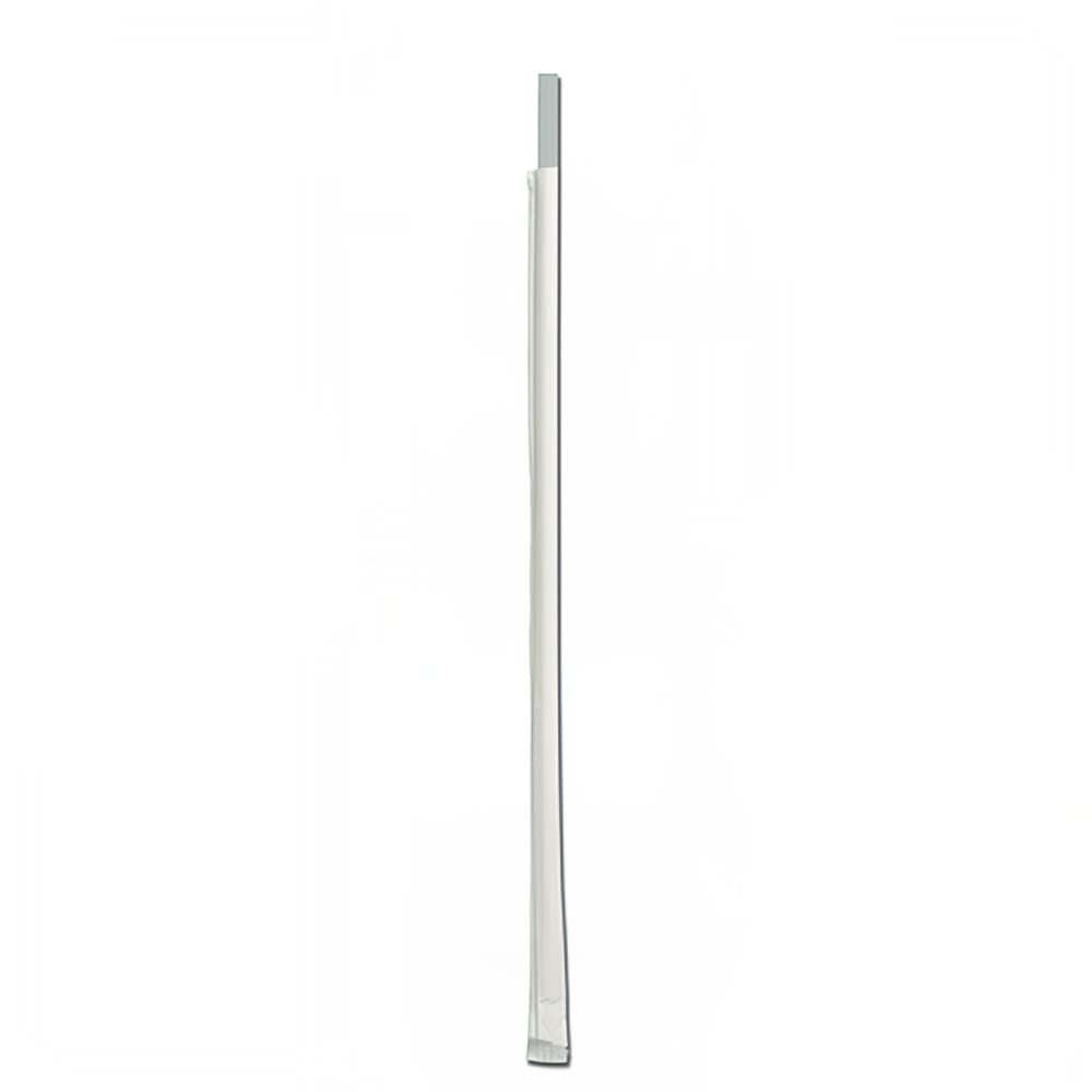 D&W Fine Pack 7 3/4" Wrapped Jumbo Straws - Polypropylene, Clear (GDSJW4-500)