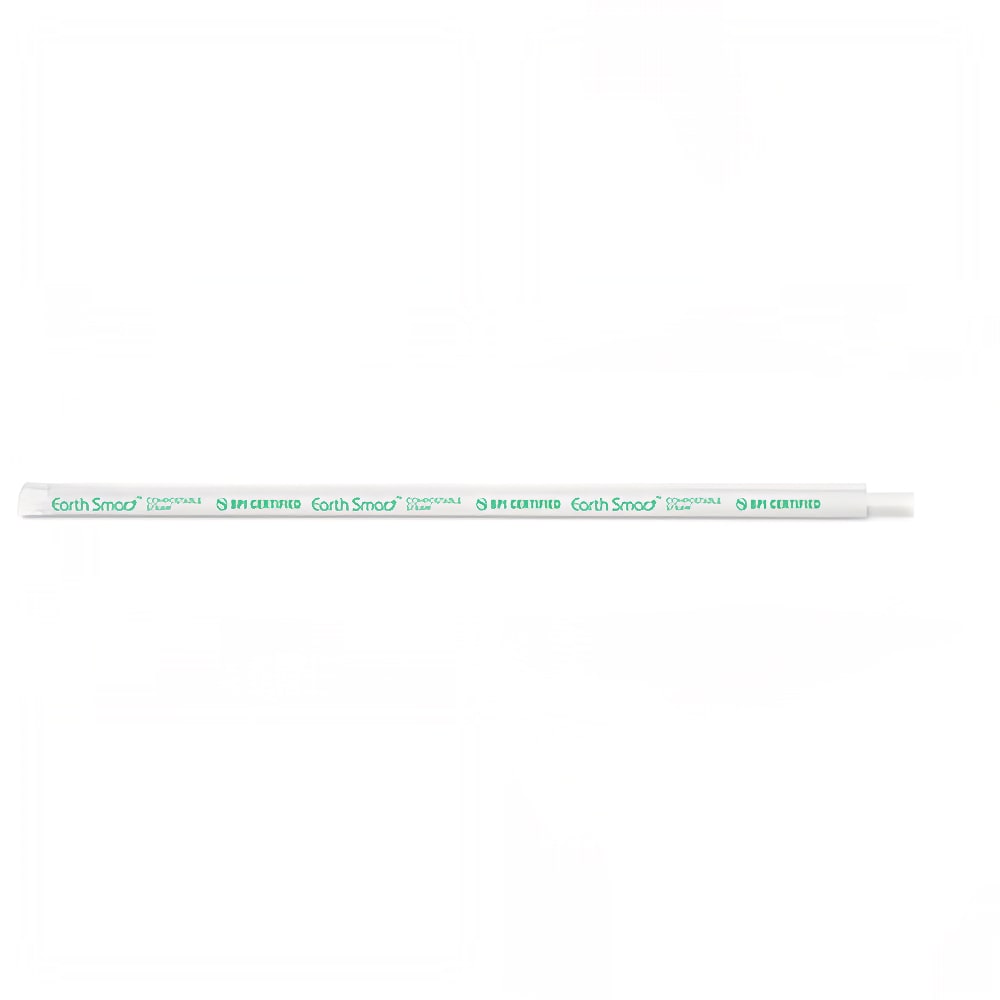 D&W Fine Pack 8 1/2" Wrapped Giant Straws -  Clear (DSGW8-4-300CB)