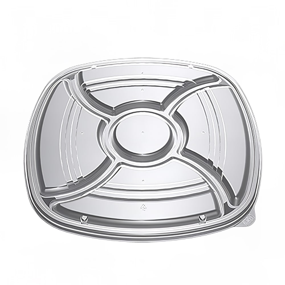 D&W Fine Pack 14" Dome Lid - Polystyrene, Clear (CL213-1405C5H)