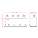 Omcan Countertop Heated Topping Dispenser w/ (4) Bottles, 120v (44180) thumbnail 4