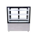 Omcan 48" Full Service Bakery Display Case w/ Straight Glass - (4) Levels, 110v (44383) thumbnail 2