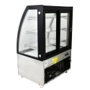Omcan 36" Full Service Bakery Display Case w/ Curved Glass - (4) Levels, 110v (44387) thumbnail 3