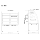 Omcan 48" Full Service Bakery Display Case w/ Curved Glass - (4) Levels, 110v (44502) thumbnail 2