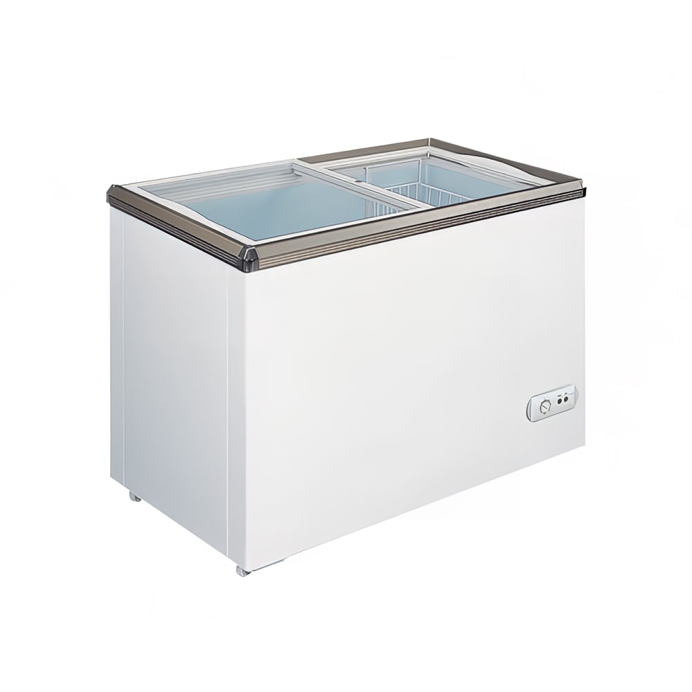 Omcan 29" Mobile Ice Cream Freezer w/ 1 Basket - White, 110v (45291)