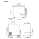 Omcan 29" Mobile Ice Cream Freezer w/ 1 Basket - White, 110v (45291) thumbnail 3