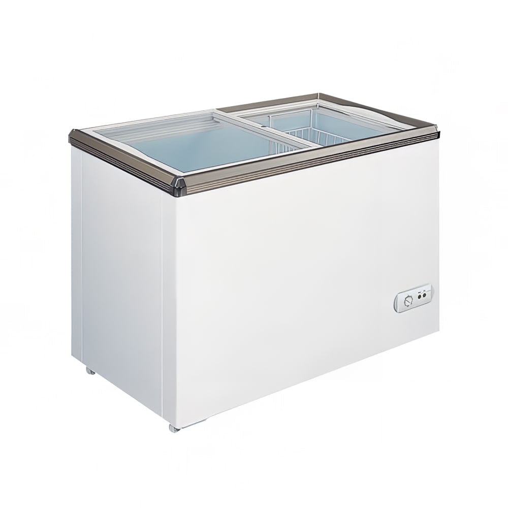Omcan 34" Mobile Ice Cream Freezer w/ 1 Basket - White, 110v (45292)