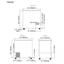 Omcan 34" Mobile Ice Cream Freezer w/ 1 Basket - White, 110v (45292) thumbnail 3