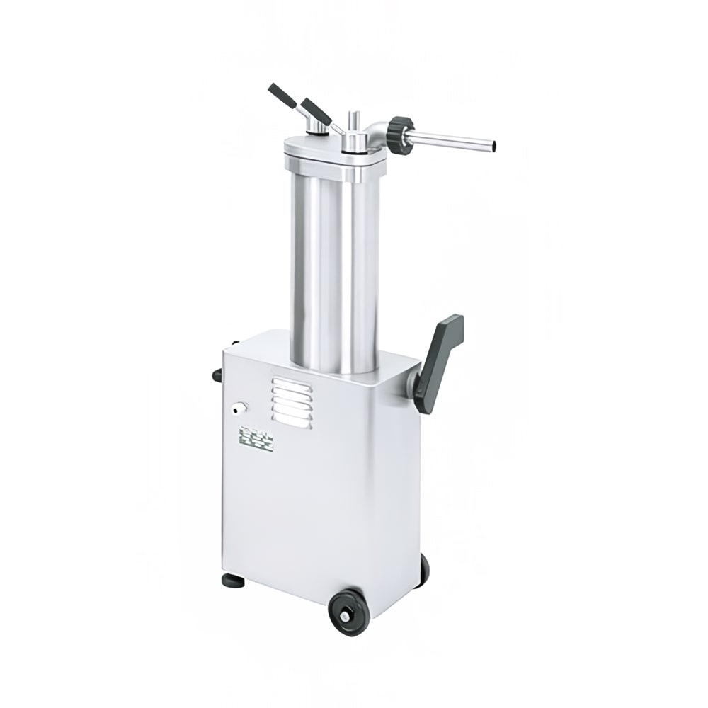 Omcan 26 lb Hydraulic Vertical Sausage Stuffer w/ (3) Funnels, 220v (46098)