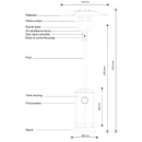 Omcan 87" Portable Patio Heater - 45,000 BTU, Stainless Steel, Liquid Propane/Butane (46799) thumbnail 5
