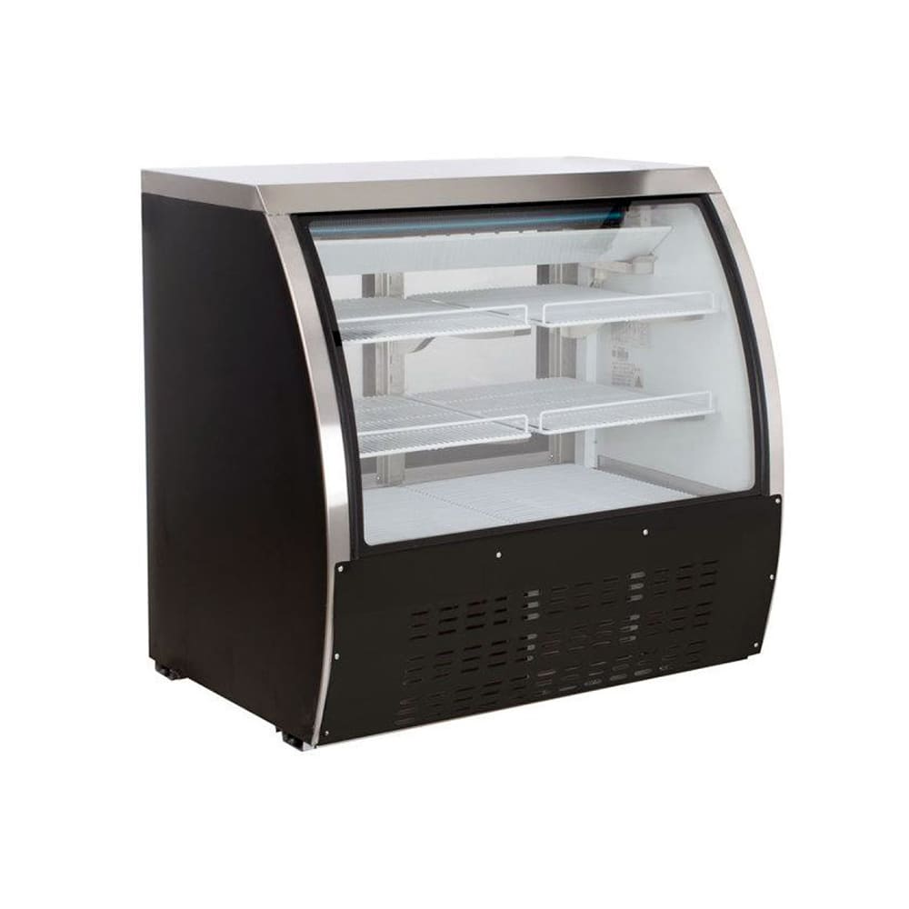 Omcan 36" Full Service Deli Case w/ Curved Glass - (3) Levels, 115v (50082)