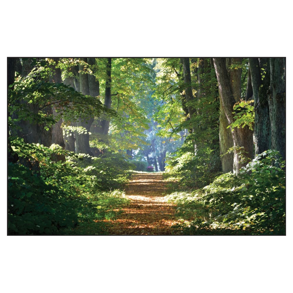 Accuform Signs LPM101X Disposable Work Mat w/ Adhesive Backing - 12 1/2" x 19 1/2", Plastic, Forest Trail