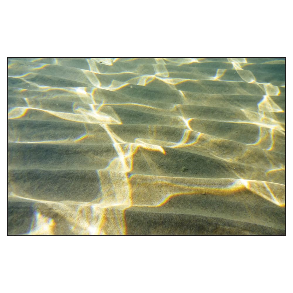 Accuform Signs LPM122X Disposable Work Mat w/ Adhesive Backing - 12 1/2" x 19 1/2", Plastic, Water Reflections