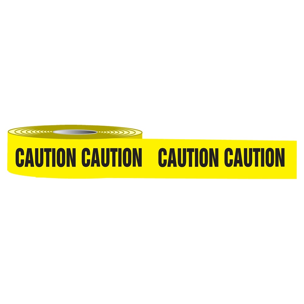 Accuform Signs MPT00 Plastic "CAUTION" Barricade Tape, Yellow