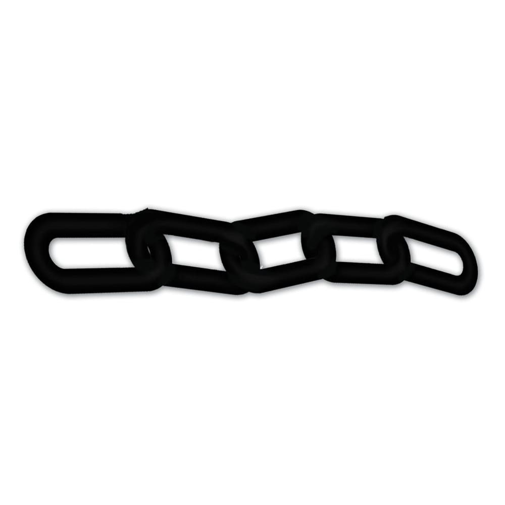 Accuform Signs PRC202BK 1 ft Plastic Chain Links, Black