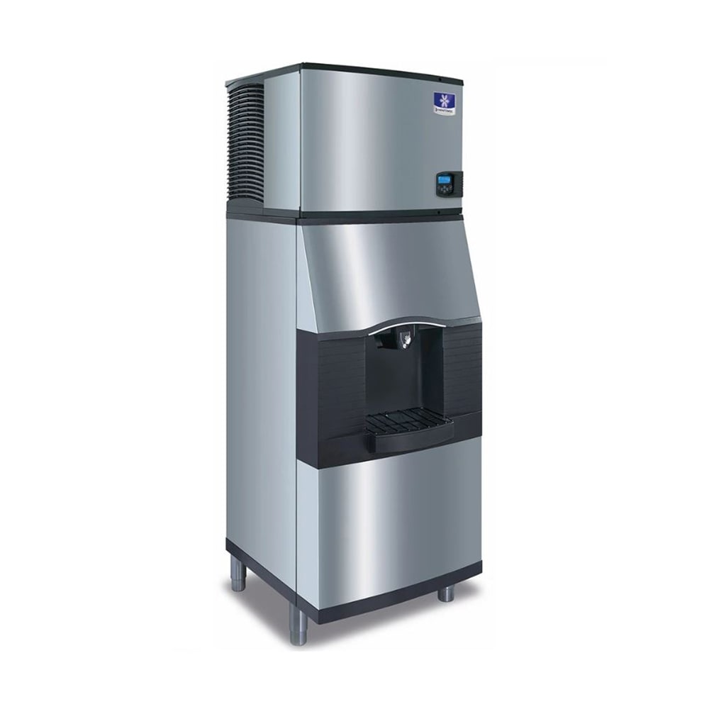 Manitowoc Ice IDT0750W/SFA292 703 lb Full Cube Ice Machine w/ Ice Dispenser - 180 lb Storage, Bucket Fill, 208-230v/1ph