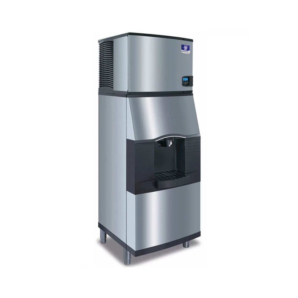 Manitowoc Ice IYT0300A/SPA312 310 lb Half Cube Ice Machine w/ Ice Dispenser - 180 lb Storage, Bucket Fill, 115v
