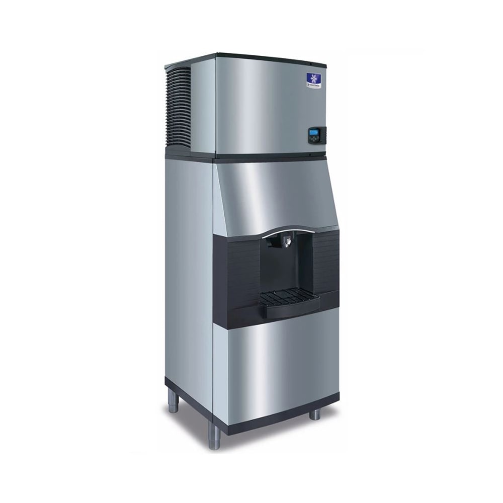 Manitowoc Ice IYT0300W/SFA292 310 lb Half Cube Ice Machine w/ Ice Dispenser - 180 lb Storage, Bucket Fill, 115v
