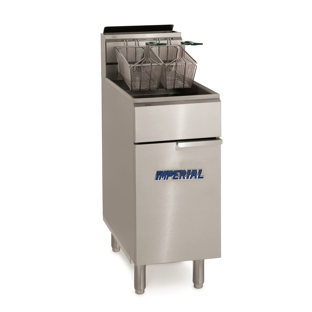 Imperial IFS-50-OP Gas Fryer - (1) 50 lb Vat, Floor Model, Natural Gas