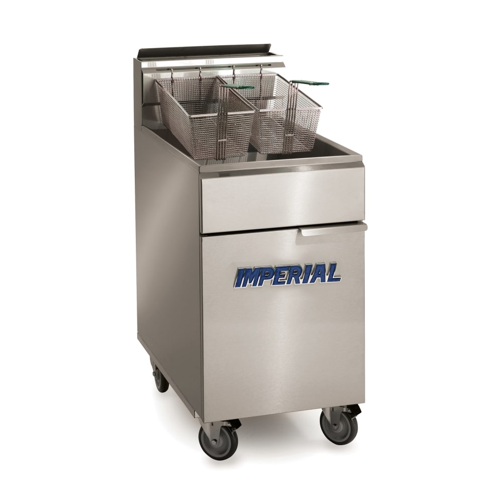 Imperial IFS-75-OP Gas Fryer - (1) 75 lb Vat, Floor Model, Natural Gas