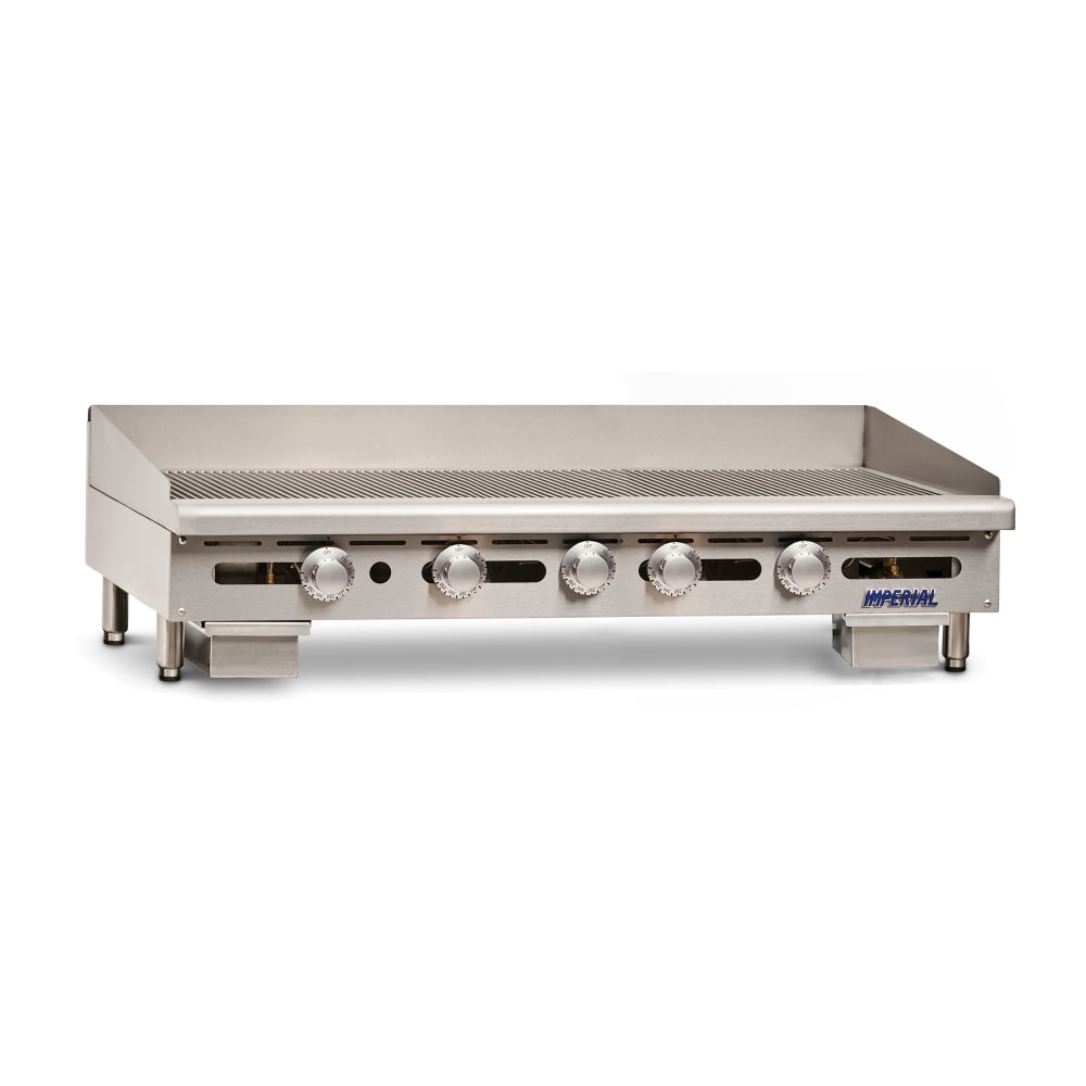 Imperial IGG-60 60" Gas Griddle w/ Thermostatic Controls - 1" Grooved Steel Plate, Liquid Propane