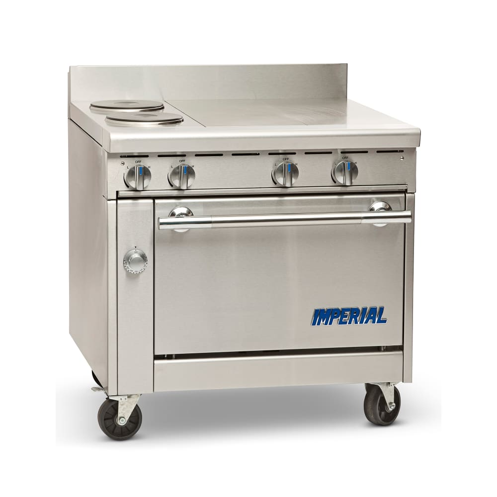Imperial IHR-2HT-2-E 36" Spec Series 2 Sealed Element Electric Range w/ (2) Hot Tops, 208v/1ph
