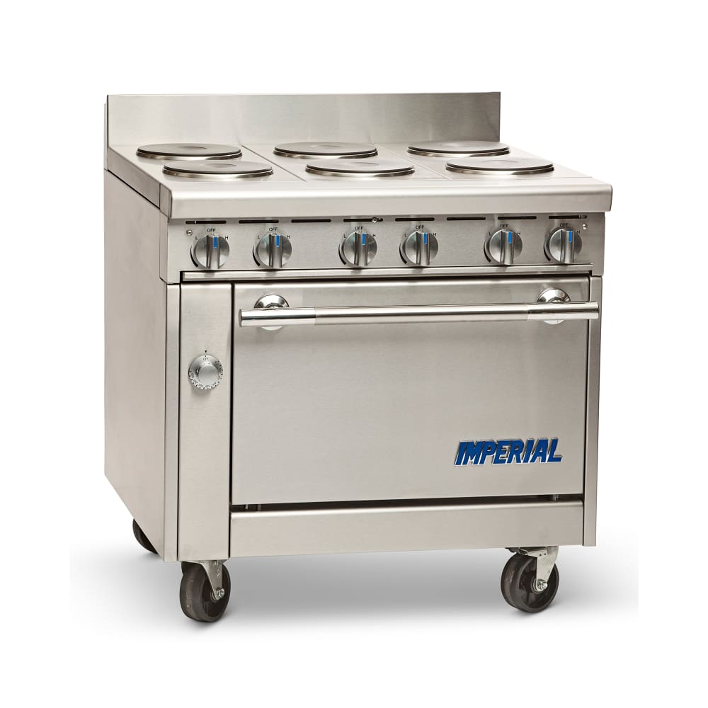 Imperial IHR-6-E 36" Spec Series 6 Sealed Element Electric Range w/ Standard Oven, 208v/1ph