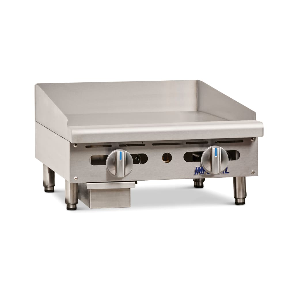 Imperial IMGA-2428-1 24" Gas Griddle w/ Manual Controls - 1" Steel Plate, Liquid Propane