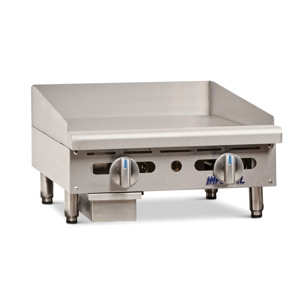 Imperial IMGA-2428-1 24" Gas Griddle w/ Manual Controls - 1" Steel Plate, Natural Gas