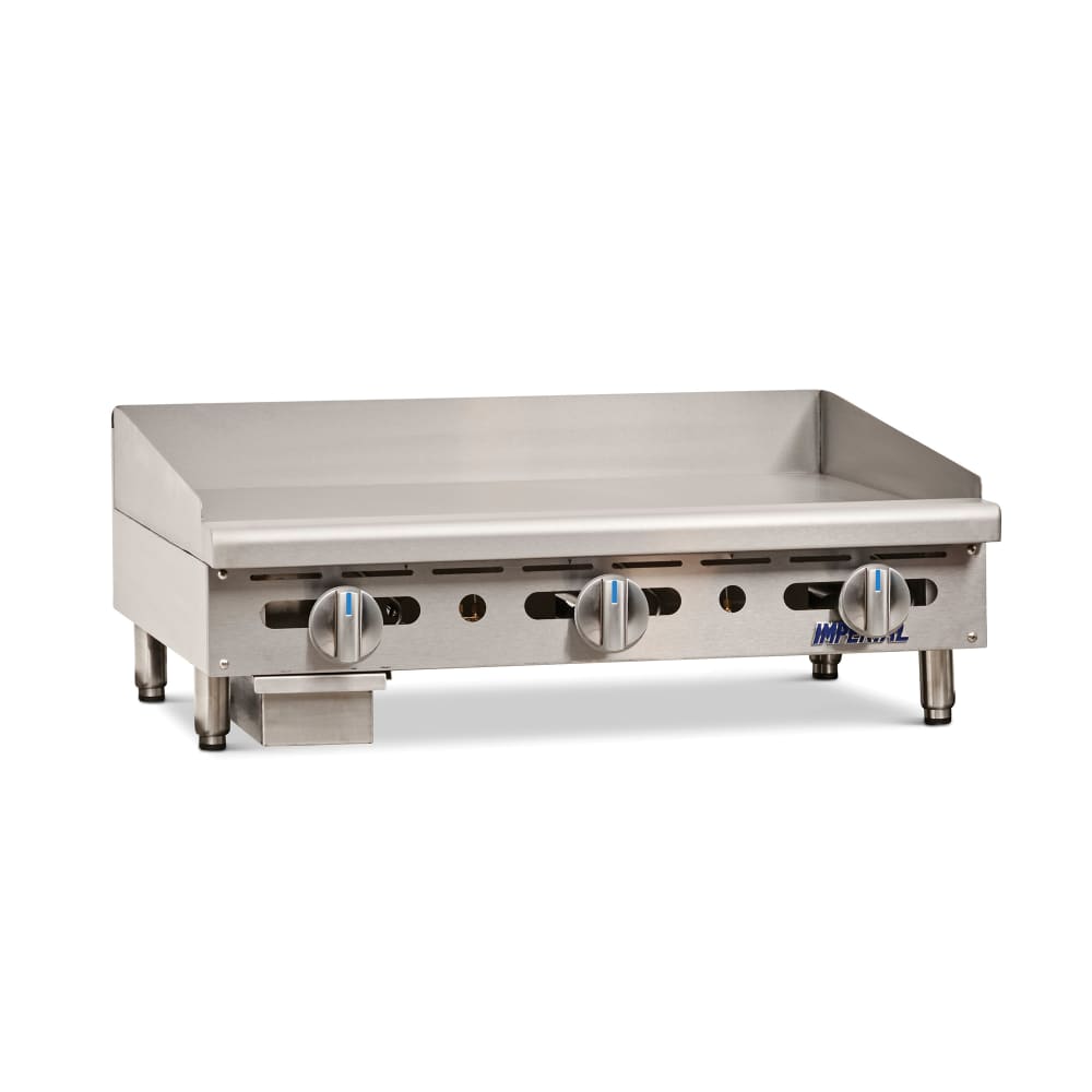 Imperial IMGA-3628-1 36" Gas Griddle w/ Manual Controls - 1" Steel Plate, Natural Gas