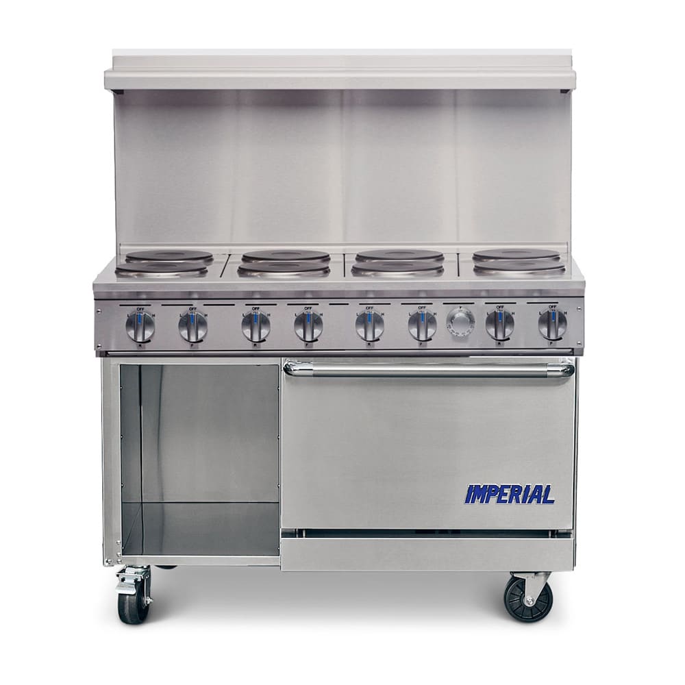 Imperial IR-8-E-XB 48" Pro Series 8 Sealed Element Electric Range w/ Standard Oven, 208v/1ph