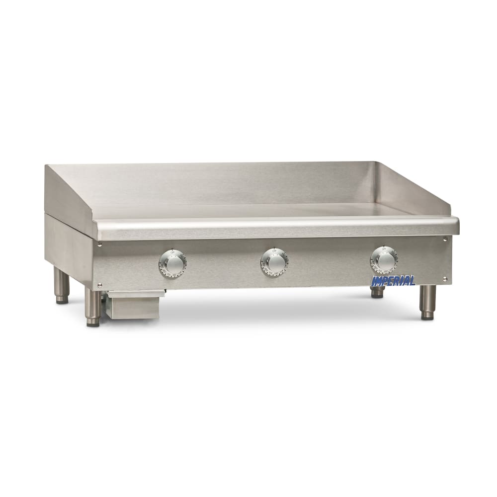 Imperial ITG-36-E 36" Electric Griddle w/ Thermostatic Controls - 1/2" Steel Plate, 208v/3ph