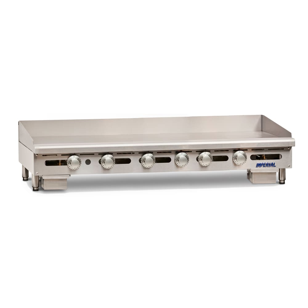 Imperial ITG-72 72" Gas Griddle w/ Thermostatic Controls - 1" Steel Plate, Natural Gas