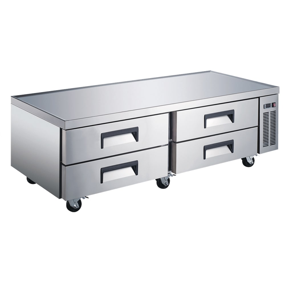 U-Star USCB-72 72 1/2" Chef Base w/ (4) Drawers - 115v