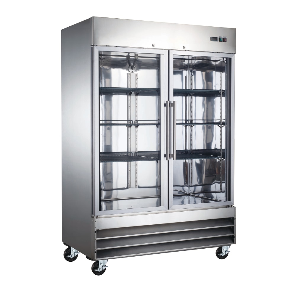 U-Star USFZ-2D-G 54" Two Section Reach In Freezer, (2) Glass Doors, 115v