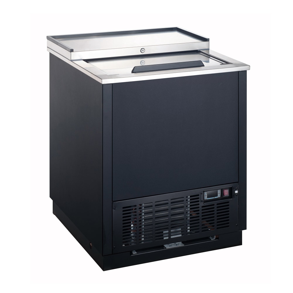 U-Star USGF-1L 1 Section Glass Chiller w/ 90 Mug Capacity - Black, 115v