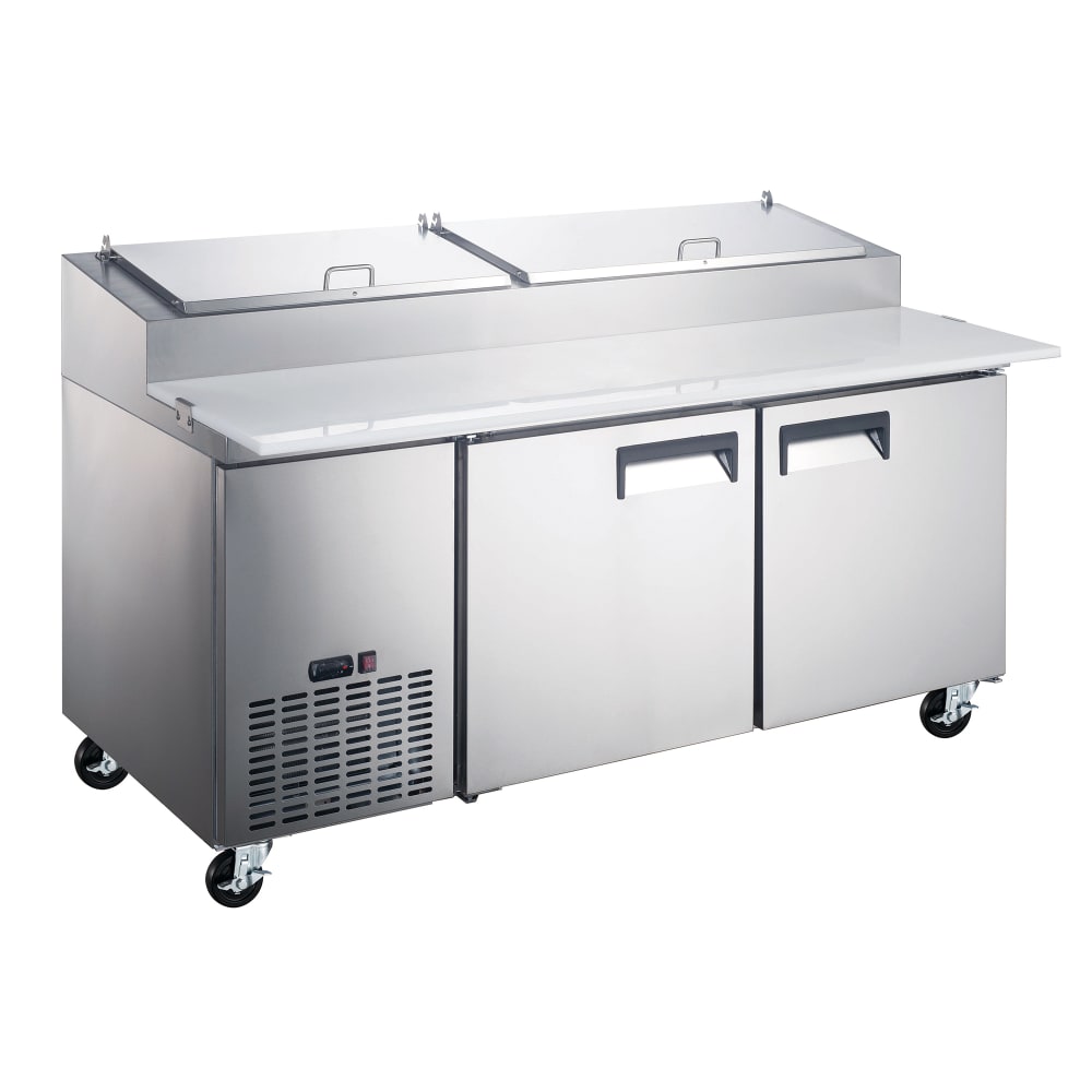 U-Star USPZ-2D 71" Pizza Prep Table w/ Refrigerated Base, 115v