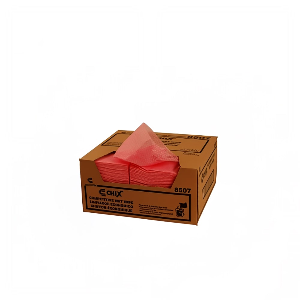 Chicopee 8507 Chix® Competitive Wet Wipes Foodservice Towel - 11 1/2" x 24", Pink