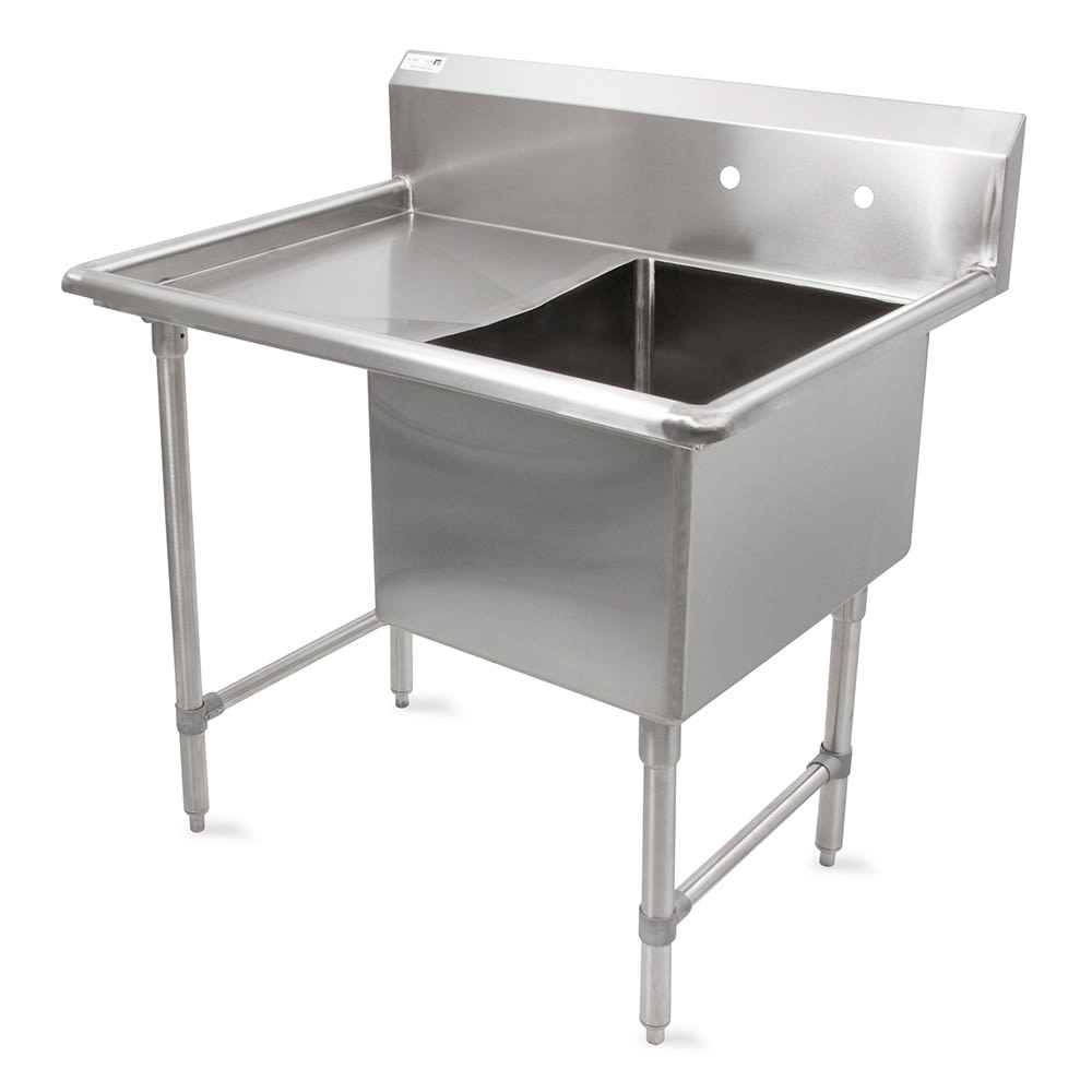 John Boos 1B16204-1D18L 38" 1 Compartment Sink w/ 16"L x 20"W Bowl, 14" Deep