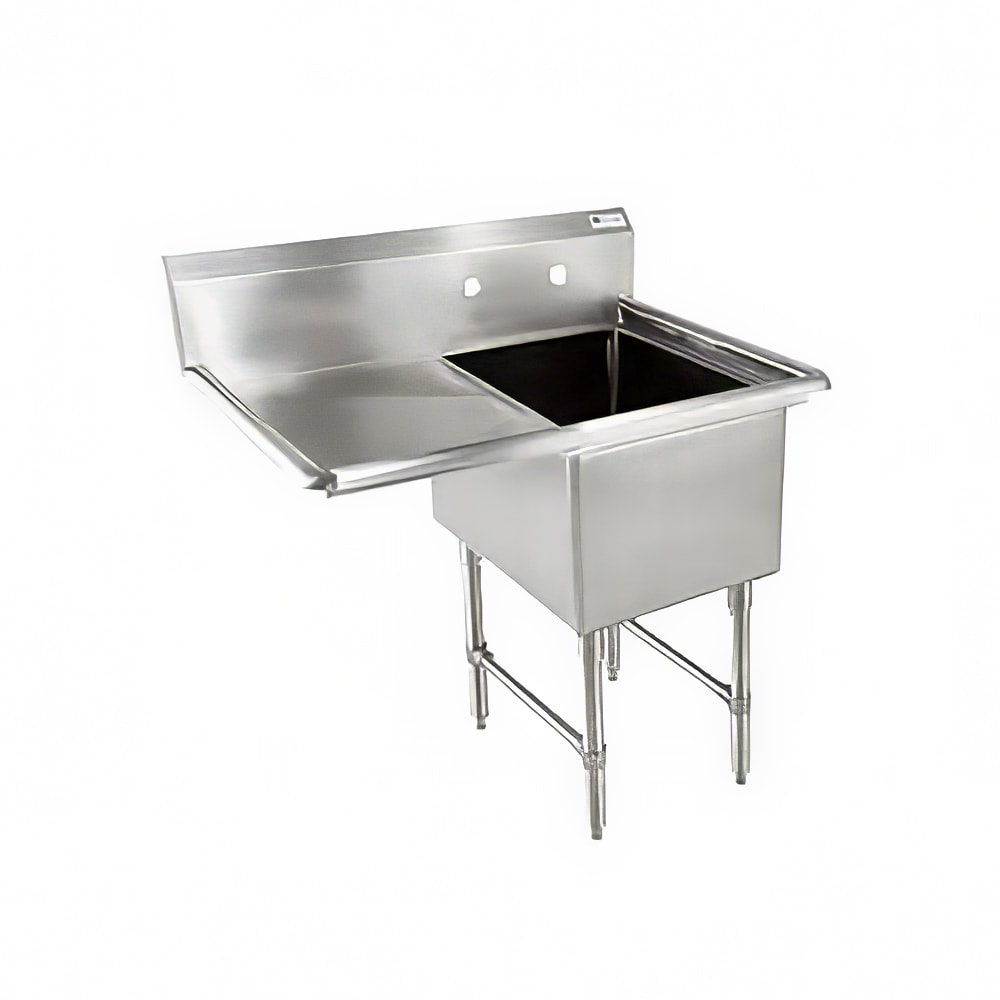John Boos 1B18244-1D18L 40" 1 Compartment Sink w/ 18"L x 24"W Bowl, 14" Deep
