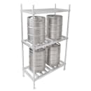 John Boos ALKR-2042-X (3) Level Keg Rack w/ (4) Keg Capacity, 42" x 20" x 76" thumbnail 2