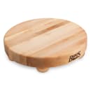 John Boos B12R 12" Round Cutting Board w/ Wooden Legs, Hard Rock Maple thumbnail 3