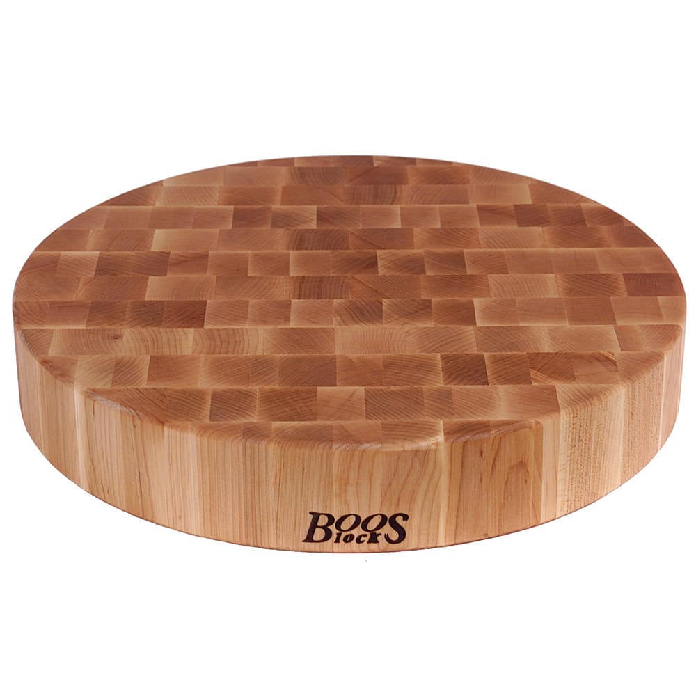John Boos CCB24-R Chopping Block, 24" Dia, 4" Hard Rock Maple End Grain