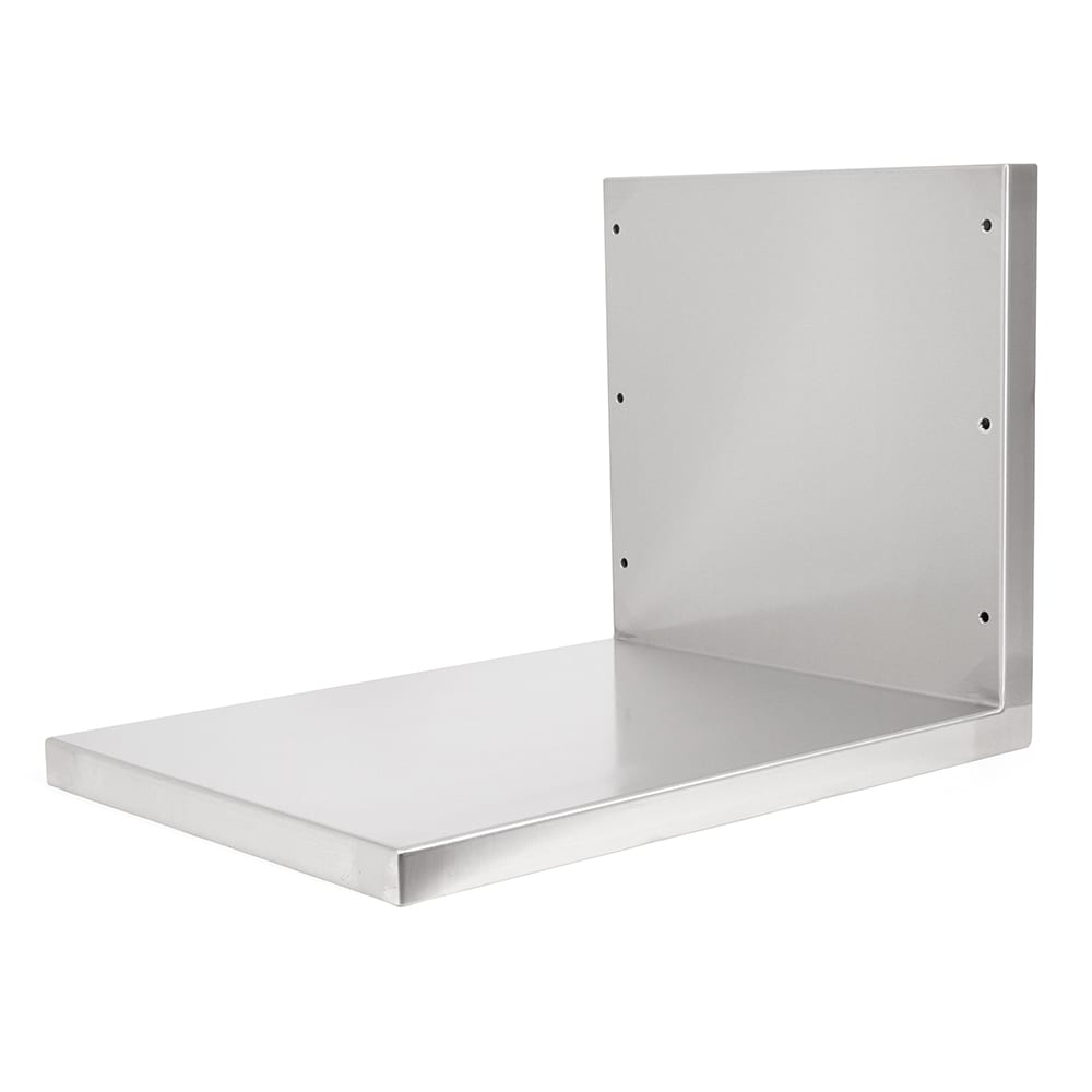John Boos CGS-MS2026-X Solid Wall Mounted Microwave Shelf - 20"W x 26 9/16"D, Stainless Steel