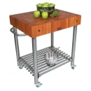 John Boos CHY-CUCD15 Cucina D' Amico Cart w/ Cherry Top, 30 x 24" x 35" H thumbnail 2