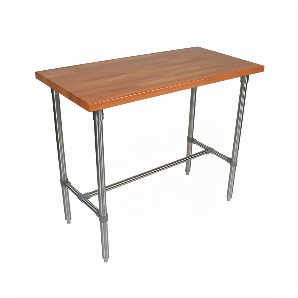 John Boos CHY-CUCKNB424-40 Cucina Americana Classico Table, Cherry, 48 x 24 x 40" H