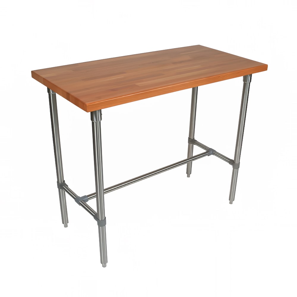 John Boos CHY-CUCKNB430 Cucina Americana Classico Table, Cherry, 48 x 30 x 36" H