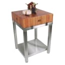 John Boos CHY-CUCLA24T Butcher Block w/ Cherry End Grain Top w/ Boos Block Cream Finish, 24x24x6" thumbnail 2