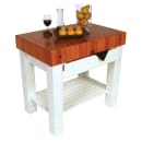 John Boos CHY-HMST36245-AL Homestead Block Table, 5" End Grain Cherry, Alabaster Base, 36 x 24" thumbnail 2