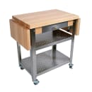 John Boos CUCE40 Cucina Elegante Cart w/ Undershelves, Drawer & 1 Drop Leaf thumbnail 2
